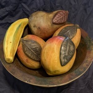 Rustic Mexican Fruit Bowl Art Decor